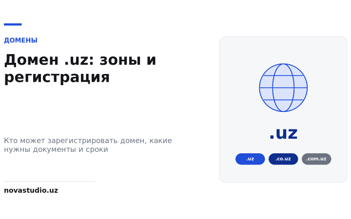 Домен .uz: какие есть зоны, кто может зарегистрировать и как проходит регистрация