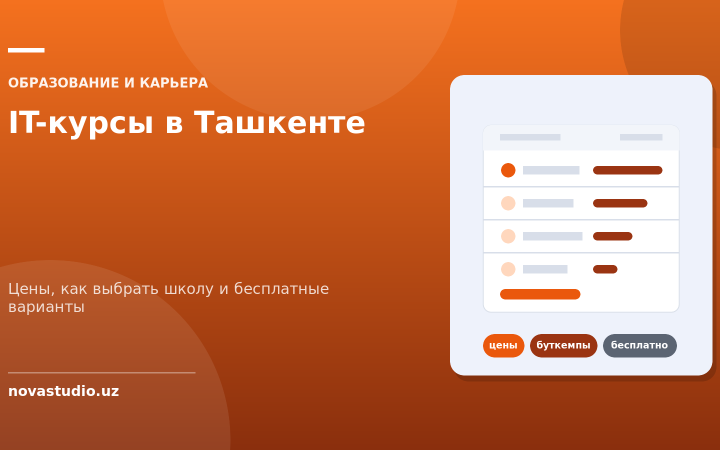 IT-курсы в Ташкенте — Цены, как выбрать школу и бесплатные варианты