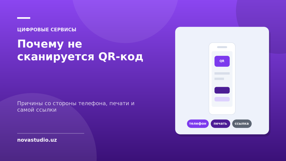 Почему не сканируется QR-код — причины со стороны телефона, печати и самой ссылки