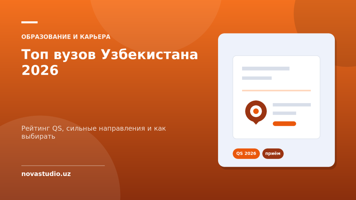 Топ вузов Узбекистана 2026 — рейтинг QS, сильные направления и как выбирать